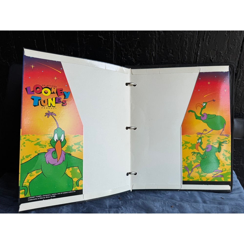 Vintage Mead Five Star latch Binder with Garfield Folders 90s School Supplies - Picture 12 of 14